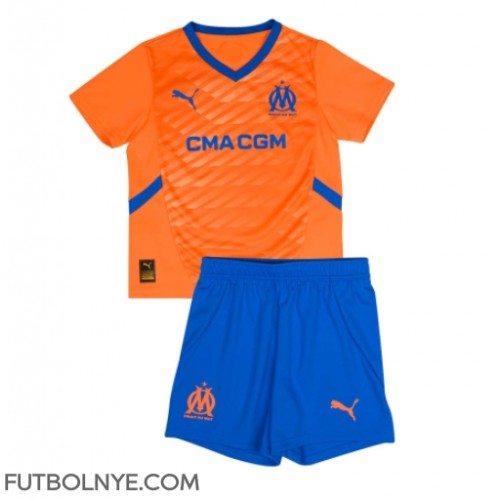 Camiseta Olympique de Marseille Tercera Equipación para niños 2024-25 manga corta (+ pantalones cortos)